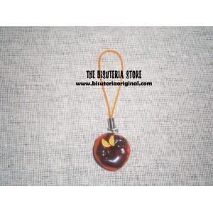 Phonestrap with orange doughnut