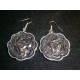 Pendientes Nespresso flor gris