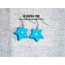 Pendientes estrellas azules