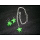 Collar estrella verde a conjunto con pendientes (PENDIENTES NO INCLUIDOS!!)